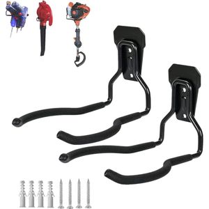 Wall Bracket Falezern 2 Pcs Universal Metal Garden Strimmer Hanger-Hook Grass Trimmer Storage Holder-Garden Tools