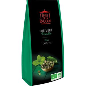Thés de la Pagode – Groene thee munt - Losse Thee - Biologische thee  (100 gram)