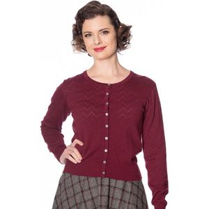 Dancing Days Cardigan -S- PIONTELLE KNIT Paars