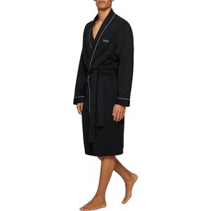 BOSS Kimono - heren ochtendjas (dun) - zwart - Maat: XL