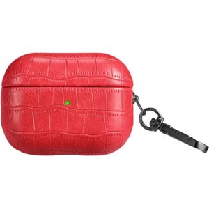 Telestore - Hoesje geschikte voor AirPods 4 - wilde dieren krokodil motief hoesje Beschermhoes - Shockproof AirPods 4 Cover - AirPods 4 Hoesje - Geschikt voor Apple Airpods 4 - rood - shockproof cover