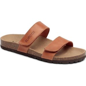 Suecos Hilda slippers dames maat 38 - cognac - comfortabel - schokabsorberend - antibacterieel - demping