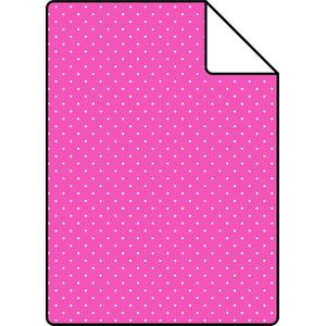 Proefstaal ESTAhome behang kleine stipjes roze - 137311 - 26,5 x 21 cm