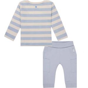 Noppies baby jongens kledingset Shirt Otis en Broek Olcott Regulair Fit Light Sky maat 68