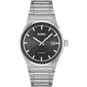 BOSS - CANDOR AUTO - Polshorloge - Zilver - Staal - Automatisch Uurwerk