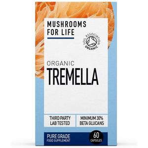 Mushrooms4Life Snow Fungus Capsules - Tremella paddenstoel BIO 60 Stuks