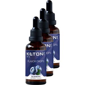Keton1 | Flavor drops | Blueberry | 3 stuks | 3 x 50 ml