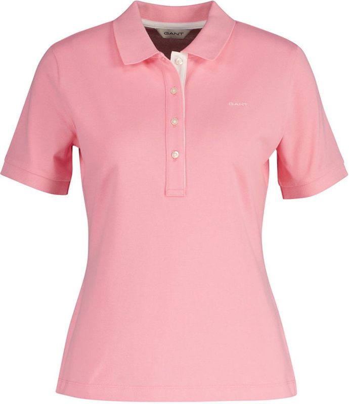 Gant - Polo Shirt - Roze - Katoen - Korte Mouwen