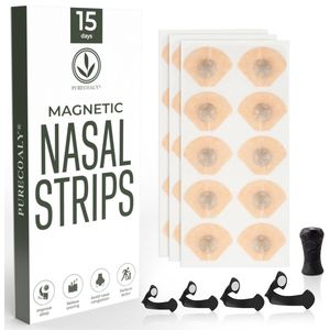 Purecoaly™ Magnetische Neusstrips - Anti Snurkstrips - Verbeter Ademhaling - 15 Dagen - Beter Slapen - Uithoudingsvermogen