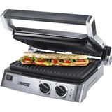 Princess Contactgrill 117300 – Apart instelbare thermostaten – Tosti apparaat - Panini grill - Grill apparaat - Uitneembare platen - Groot bakoppervlak