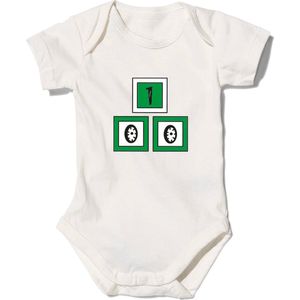 FR.KZL NULTIEN BLOKKEN - wit (romper/baby/Rotterdam/voetbal/cadeau/010/Rdam) 12-18m / 76-86cm