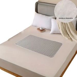 Matrasbeschermer - 70x50 cm - Grijs - Incontinentie Onderleggers - Eenpersoonsbed Pads - Menstruatie Mat - Herbruikbare Bed Bescherming matje voor Volwassenen, Ouderen & Huisdieren - Antislip - Duurzaam