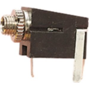 Mono 2,50mm Jack contra connector met behuizing voor paneelmontage met 3 soldeerpunten