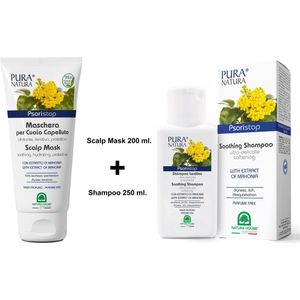 Psoristop - Shampoo & Scalp Mask - bij droge, geïrriteerde hoofdhuid , psoriasis en jeuk - Totaal behandeling.