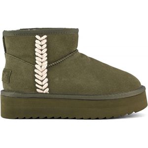 Platform Boot Spike Stitching