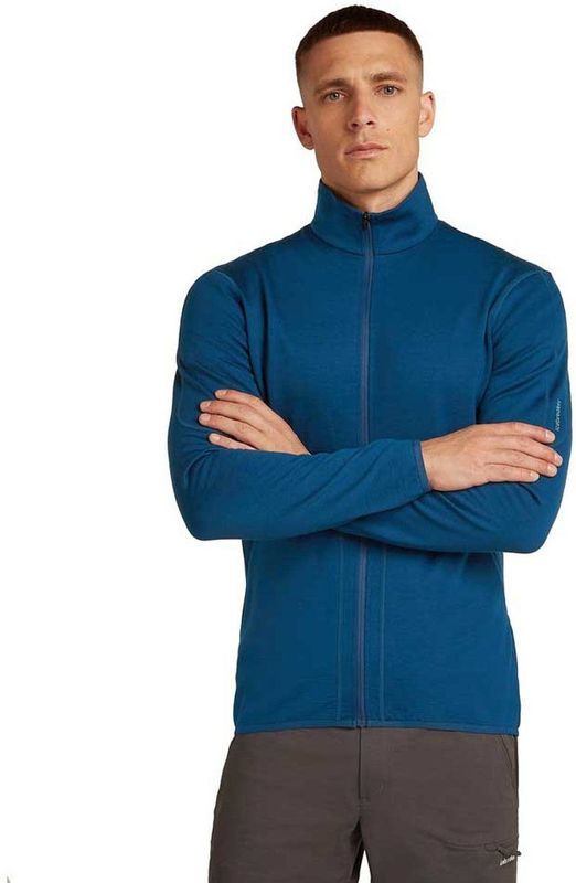 Icebreaker - Merino 560 Realfleece™ - Sweatshirt - Zwart - Met Rits