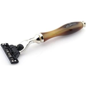 Tortilla bruin luxe 3 rand compatibel scheren scheermes perfect scheren schoon veiligheidsscheermes voor mannen