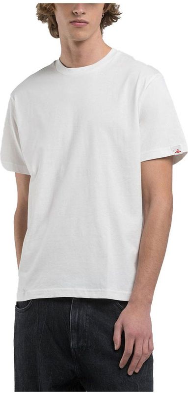 Replay M3018.000.2660 T-shirt Met Korte Mouwen Wit L Man