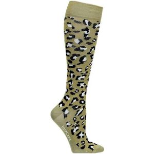 Supcare compressie sokken maat S (37-39) – green leopard - trendy compressiekousen – steunkousen – ademend – gezwollen, vermoeide en pijnlijke benen & voeten – spataderen - dagelijks gebruik – vliegreizen – zwangerschap – dames en heren
