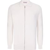 Felix Hardy Vest Met Rits - Cardigan - 100% Katoen Heren Ecru - 2Xl