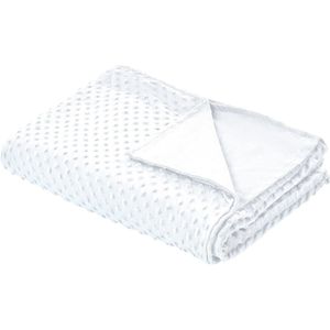 BELIANI CALLISTO - Verzwaringsdeken Hoes - Wit - 120 x 180 cm - Polyester