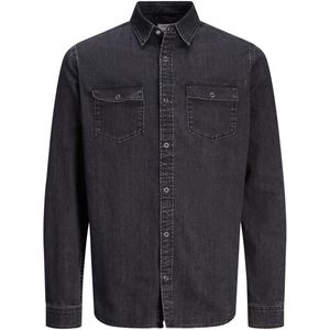 Jj Rebel Austin Wi 500 Overhemd Met Lange Mouwen Zwart XL Man