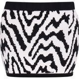 myMo - ROCKS - Rok - Zwart/Wit - Dierenprint - Kort