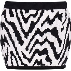 myMo - ROCKS - Rok - Zwart/Wit - Dierenprint - Kort