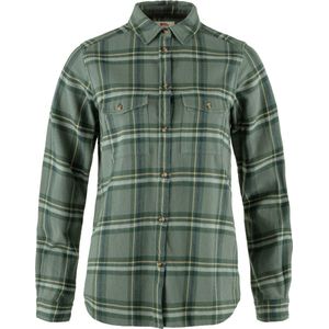 FJALLRAVEN Övik heavy flannel shirt - vrouwen - p.groen - L