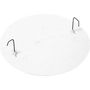 BeMatik - Ronde Kap - Deksel voor Inbouwkist - Wit - Diameter 80 mm