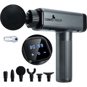 Diepe Weefsel Massagepistool - Draagbare Massager met 6 Opzetstukken voor Spierherstel en Ontspanning