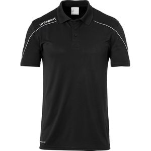 Uhlsport Stream 22 Polo Shirt Heren  Sportshirt - Maat L  - Mannen - zwart/wit