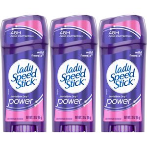 Lady Speed Stick Invisible Dry Power Wild Freesia Deodorant Vrouw - 3 x 65g - Deodorant Stick