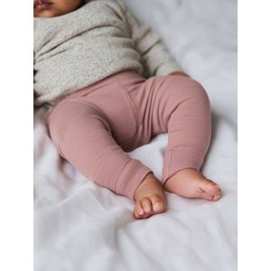 Wollen Baby- kinderbroek - Merinowol - Misty Rose 50