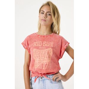 Garcia - C52604 - T-shirt - Roze - 100% Katoen
