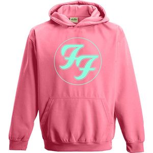 Foo Fighters Logo Circle Jongens & meisjes Trui met capuchon - roze - S