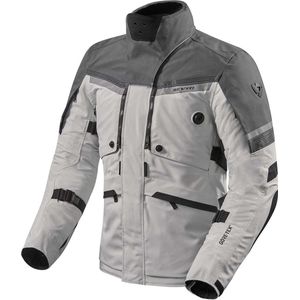 REV'IT POSEIDON 2 GTX SILVER ANTHRACITE JACKET M - Maat - Jas