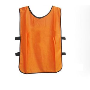 6-delige Oranje Voetbal Scrimmage Vesten – Ademende, Sneldrogende Teamtraining Sportvesten voor Volwassenen