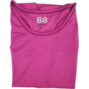 Fitness / Sport Singlet Dames SACHA - Mouwloos - Roze - Maat L- Nieuwjaar - Afvallen - Gezond - Health