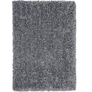 CIDE - Shaggy vloerkleed - Zwart/Wit - 200 x 300 cm - Polyester