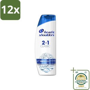 Head & Shoulders - 2in1 Anti-Roos Shampoo & Conditioner - Classic - 270 ml - Voordeelverpakking - 12 stuks - Shampoo conditioner - 2 in 1 shampoo