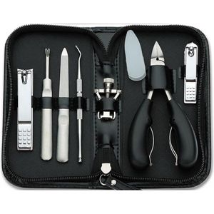 Roestvrijstalen pedicureset voor teennagels en vingernagels met nagelgroeven, professionele nagelverzorgingsset