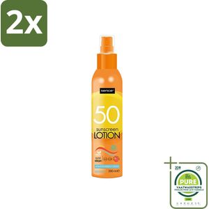 Sence - SPF 50+ - Zonnebrandlotion - Beschermend - 200 ml - Voordeelverpakking - 2 stuks - Zonbescherming - Zonnebrandlotion