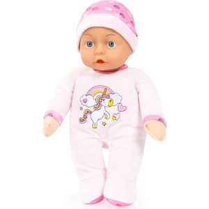 Bayer - My First Baby - zacht lichaam - babypop - 30 cm - roze - eenhoorn - 10M+