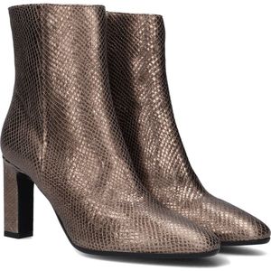 Notre-V 11236 Enkellaarsjes - Enkelboots met rits - Dames - Goud - Maat 38