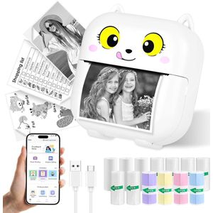 Mini Printer - Pocket Fotoprinter - Thermische - Draadloos Voor Mobiel