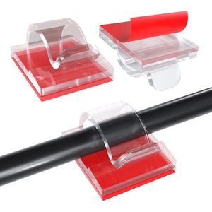 Kabelclips - Transparant - Zelfklevend - Geschikt voor Kabels tot 6,5mm