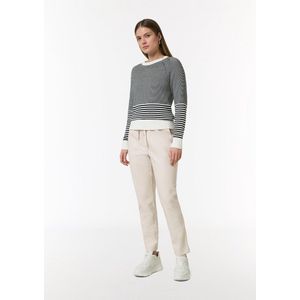 comma casual identity Broek  lichtbeige
