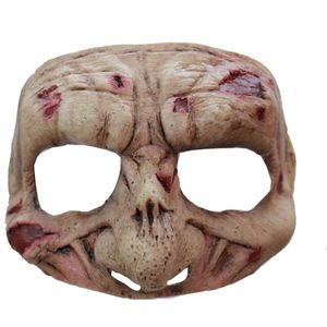 Half masker zombie voor volwassenen  - Verkleedmasker - One size