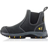 Buckbootz - Wizardz Instapper - Zwart - S3S Werkschoen Hoog